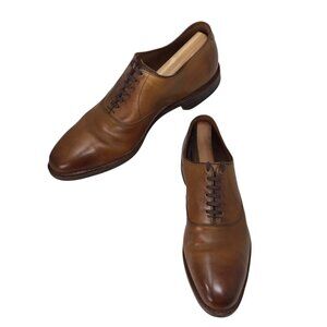 Allen Edmonds Carlyle Shoes Size 9 D 8832 Plain Toe Oxford Walnut Brown USA